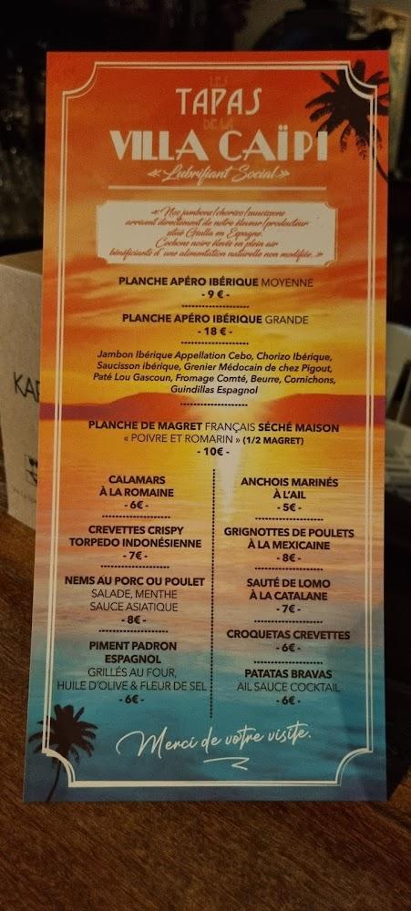 Le Caïpi - Menu Image 1